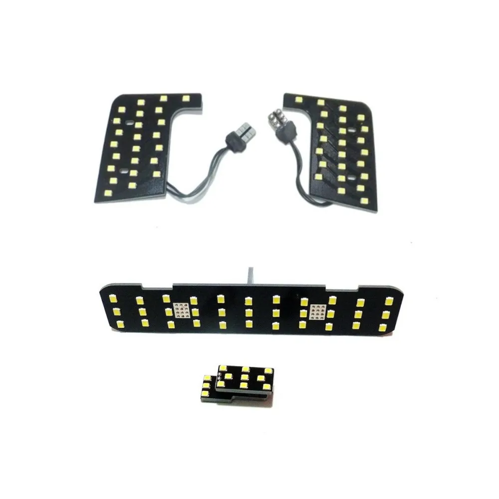 

July King Car Interior Reading Lights Compatible For Nissan Kicks 2017+, 4pcs 6000K LED Indoor Dome Map Light