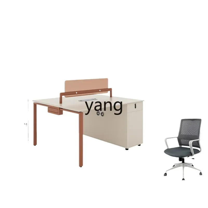 CX desk simple modern workstation office table and chair combination double two 4 four 6 people