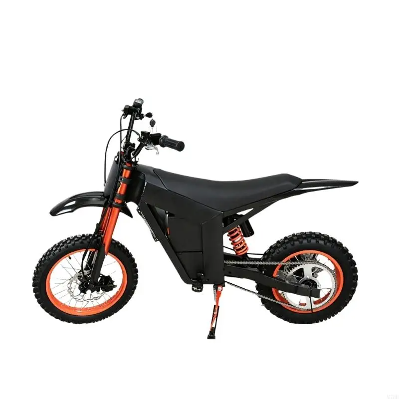 M76E Electric Dirt Bike Rear Guard, Black ABS Mudguard Part with Molded and Hardware for Tuttio 01 Ebike