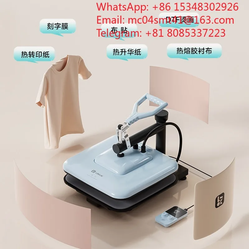 Manual Flat Heat Press Thermal Transfer Machine, Garment Heat‑Print Equipment For Non‑Woven Fabric Hand‑Craft DIY Pattern