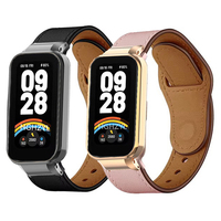 Leather Strap For Xiaomi Smart Band 9 Active Smart Watch Bracelet Wristband Replacement For Mi Band 9 Active Strap