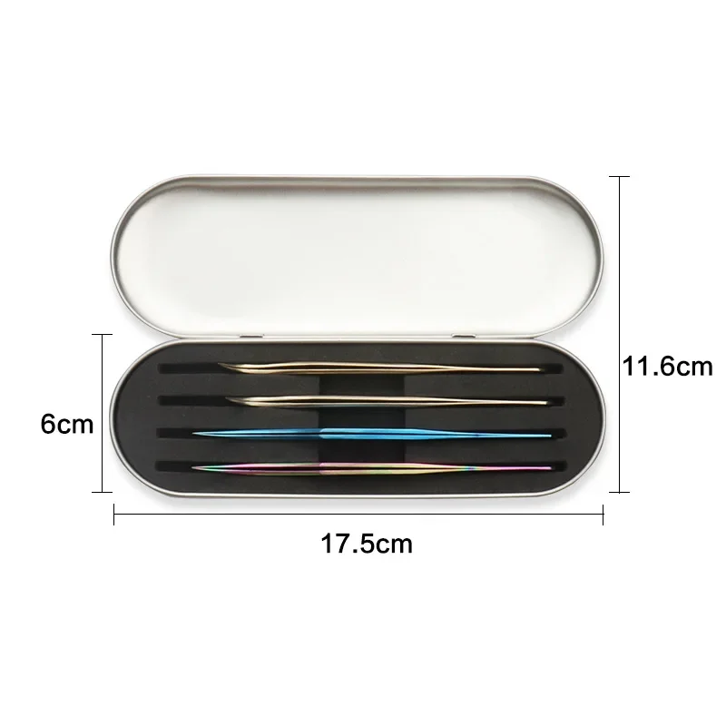 4 Sleuven Wimpers Pincet Box Exquise Blikken Opbergbescherming Doos Wimper Extension Tools Lash Extensie Schoonheid Make-Up