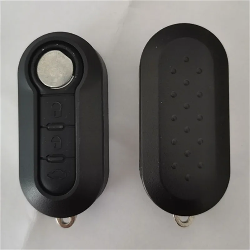 2pcs For Fiat 500 Panda Punto Bravo 3 Buttons Normal Flip Remote Car Key Shell Blank Case Housing Fob Keyless SIP22 Blade