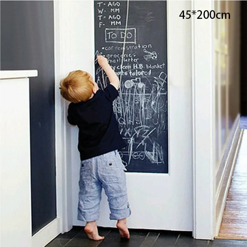 New Removable Writing Stickers Student Blackboard Office Classroom Teaching Tools Home Decoration Wall Stickers 45*200cm