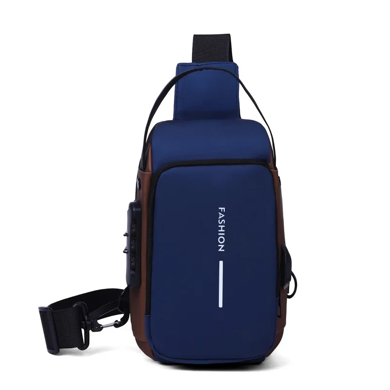 Homefish Stylish Men's Sling Bag - Durable Oxford Fabric, Crossbody Chest Pack with Phone Pocket, Zip Closure for Daily Commute