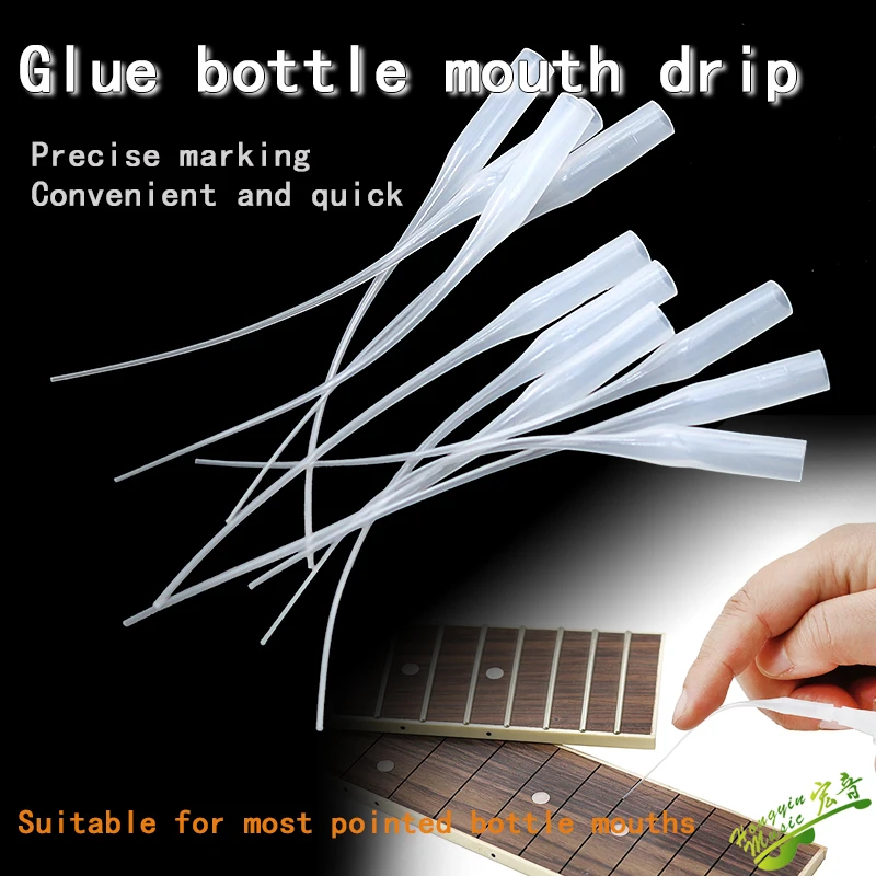 20pcs Glue bottle mouth drip head extended head dry resistant quick drying glue drip head guitar making instrument repair tools