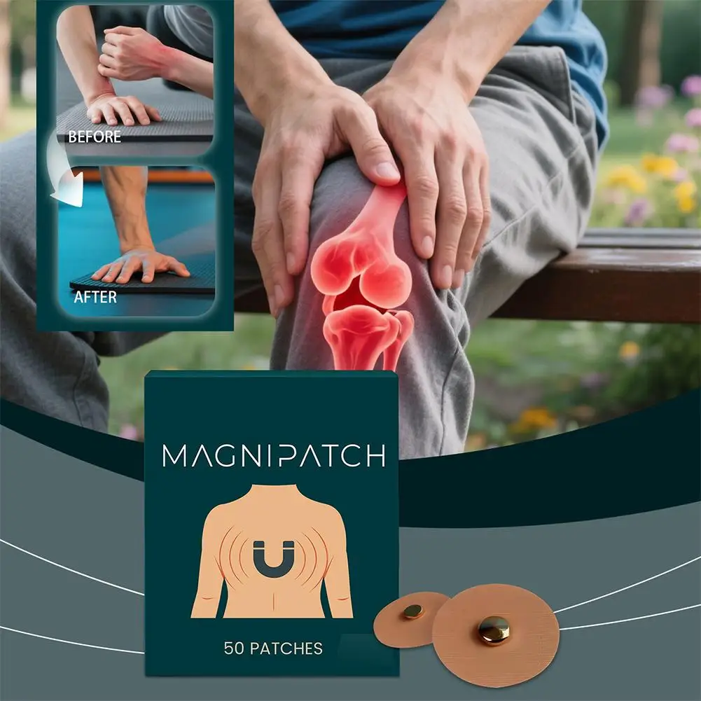 50patches Mugwort Menthol Joint Soothing Magnetic Health Patches Joint Care Patches Relieve tightness and Discomfort Patches view 4