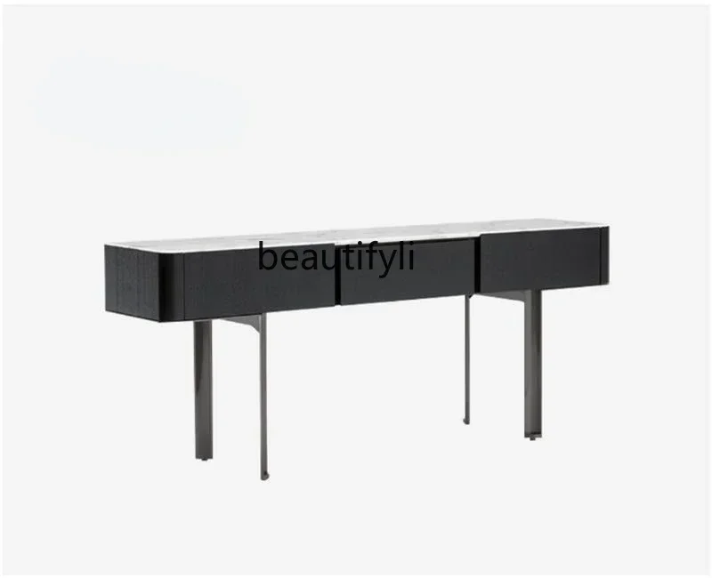 

Italian Console Tables Nordic Living Room Post-Modern Simple and Light Luxury Marble Entrance Cabinet