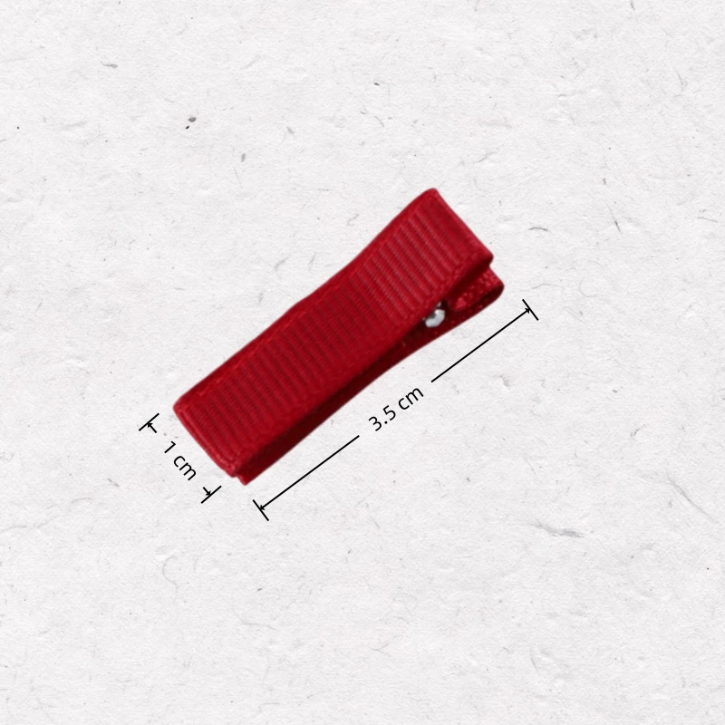 20 Stück/Set 3,5CM Kleine Haarspangen mit Ripsband, Vollständig Bedeckte Metall-Doppelzinken-Haarklammern, DIY Haaraccessoires Werkzeuge – Detail 6