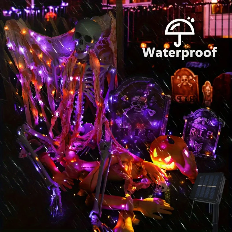 1Pack LED Solar Light Outdoor Waterproof Copper Fairy Garland String Lights Christmas Party Garden Solar Lamp Decoration