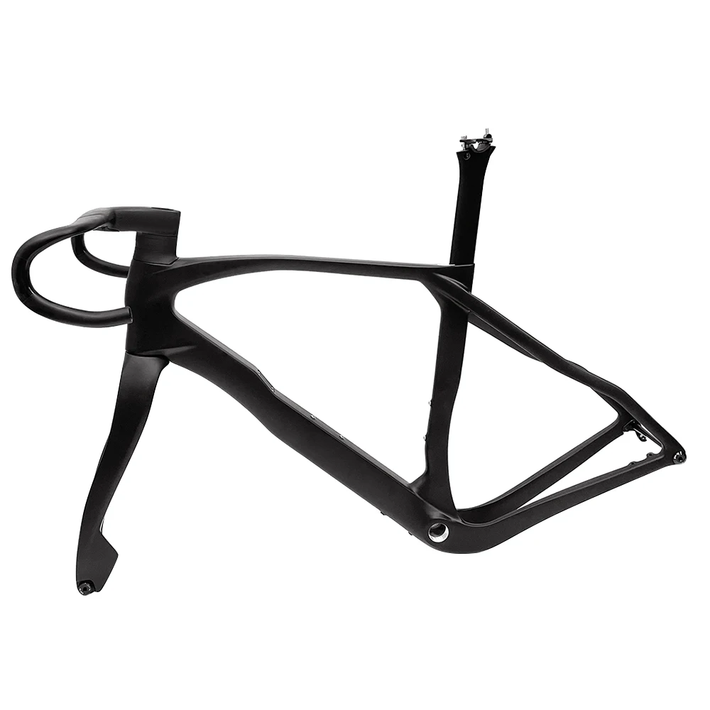 

China Airwolf 700c Disc Full Carbon Fiber Frame Road Racing Fibre Cyclocross Gravel Frame Gravel Bike Frame Customized Colors