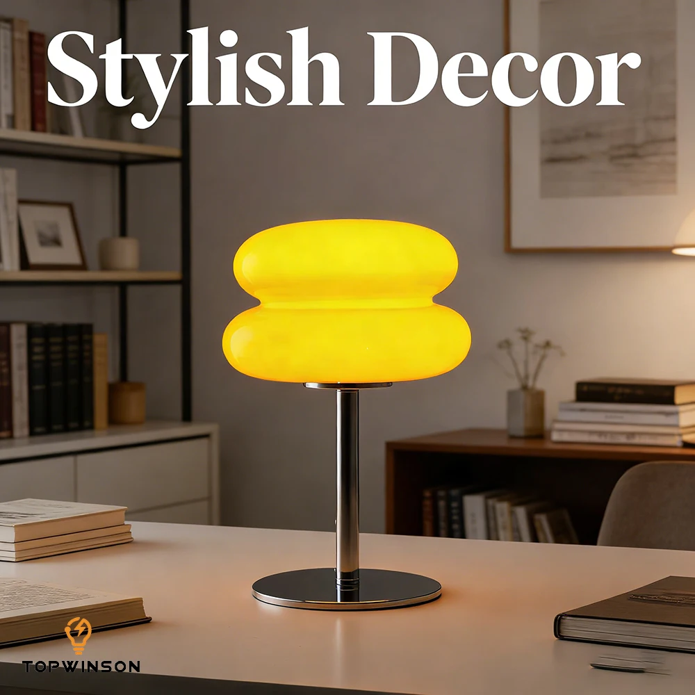 

Стеклянная лампа Hamburg, двухслойная настольная лампа в скандинавском стиле, атмосферная лампа для спальни, прикроватная лампа, украшение для дома