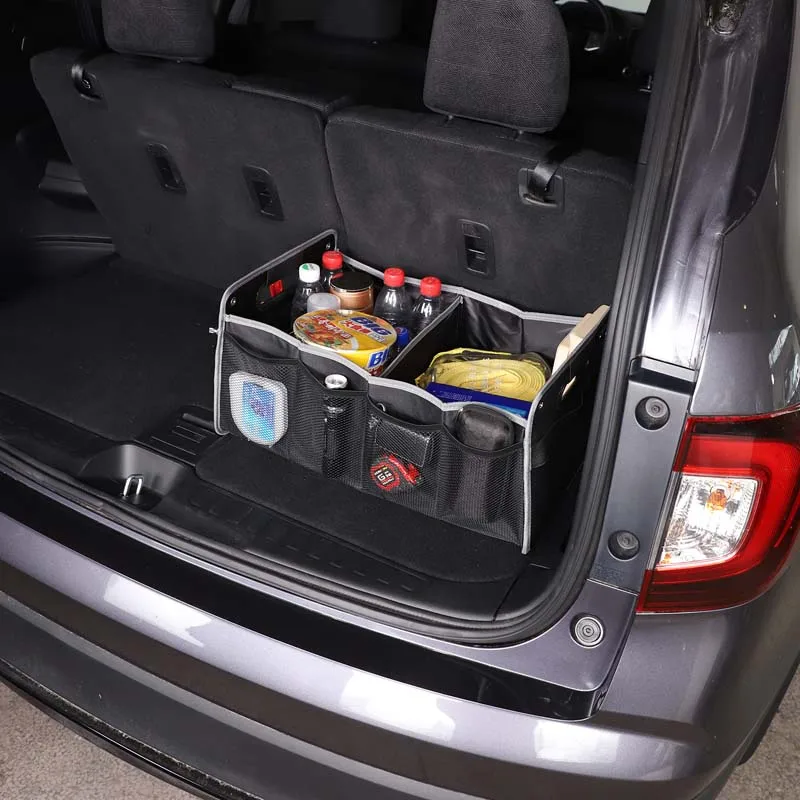 

Car Trunk Storage Organizer Box Multipurpose Collapsible Lid Portable Car Storage Tool Bag Car Trunk Organizer Auto Accessories