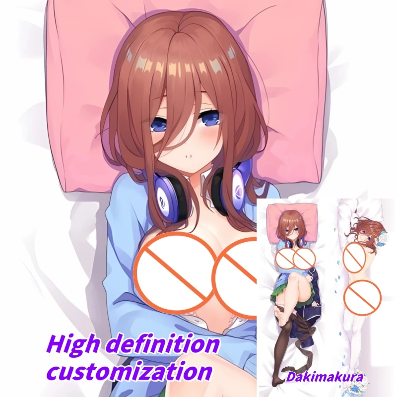 

Dakimakura Anime Pillow Case Miku Nakano Double-sided Print Of Life-size Body Pillowcase Gifts