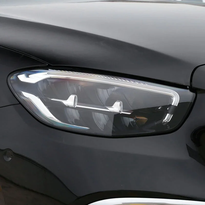 

Для Benz E Class 2017 2020, автомобильные фары, задние фонари, защитная пленка, восстановление фар, прозрачная черная наклейка из ТПУ для автомобиля