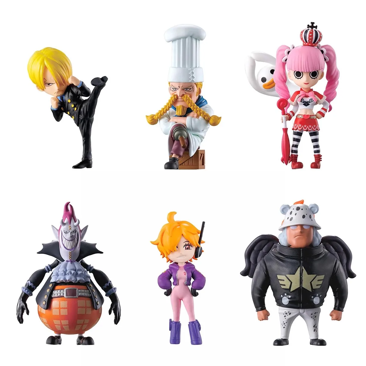 

Bandai Genuine 6Pcs Gashapon ONEPI NO MI 23 ゲッコー・モリア Toys For Kids Gift Collectible Model Ornaments