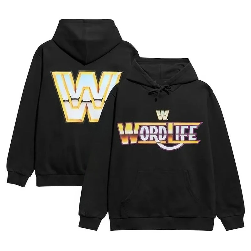 

Худи в стиле Y2K, хип-хоп, черное, с надписью John Cena Word Life, ретро, флисовое, утепленное, спортивное, уличная одежда, унисекс
