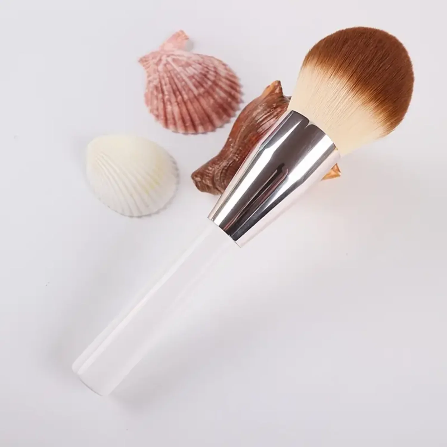 

Large Size Powder Makeup Brushes Quick Powder Contour White Handle Synthetic Hair Make Up Brush Beauty Tools Cosmetics Eye brow