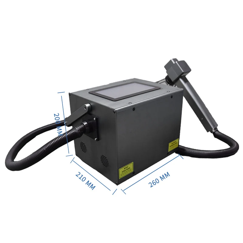 Small Handheld Expire Date logo Coding 20w 30w Portable Fiber Laser Marking Machine for Metal Plastic Glass Cable Wire Tube