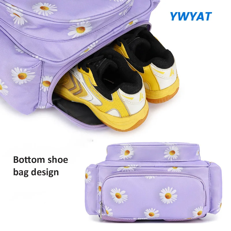 YWYAT-Unisex Tênis e Badminton Raquete Mochila, Bolsa de Esportes, Raquete, Macaron Color Series, Pode segurar 2-3pcs, Novo, 2024