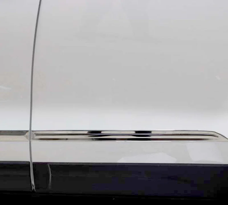 4 قطعة ل FAW BESTURN X80 2013-2017 جسم السيارة شريط زخرفي مصد الباب الفولاذ المقاوم للصدأ #5