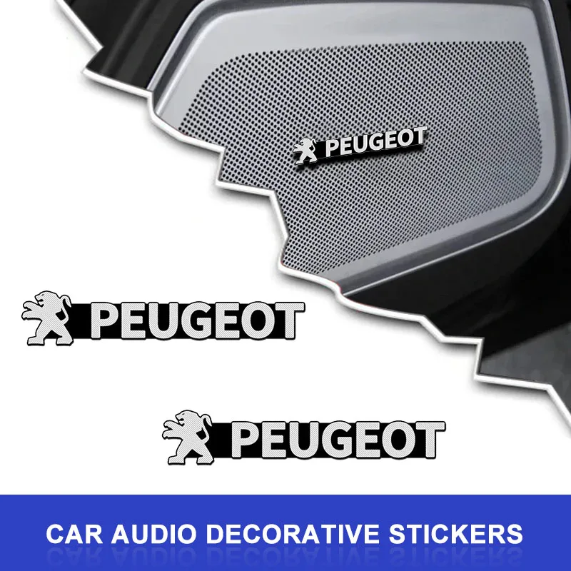 

Наклейки-эмблемы 3D из алюминия для колесных дисков Peugeot 206, 207, 407, 607, 108, 208, 301, 308 – стайлинг для авто