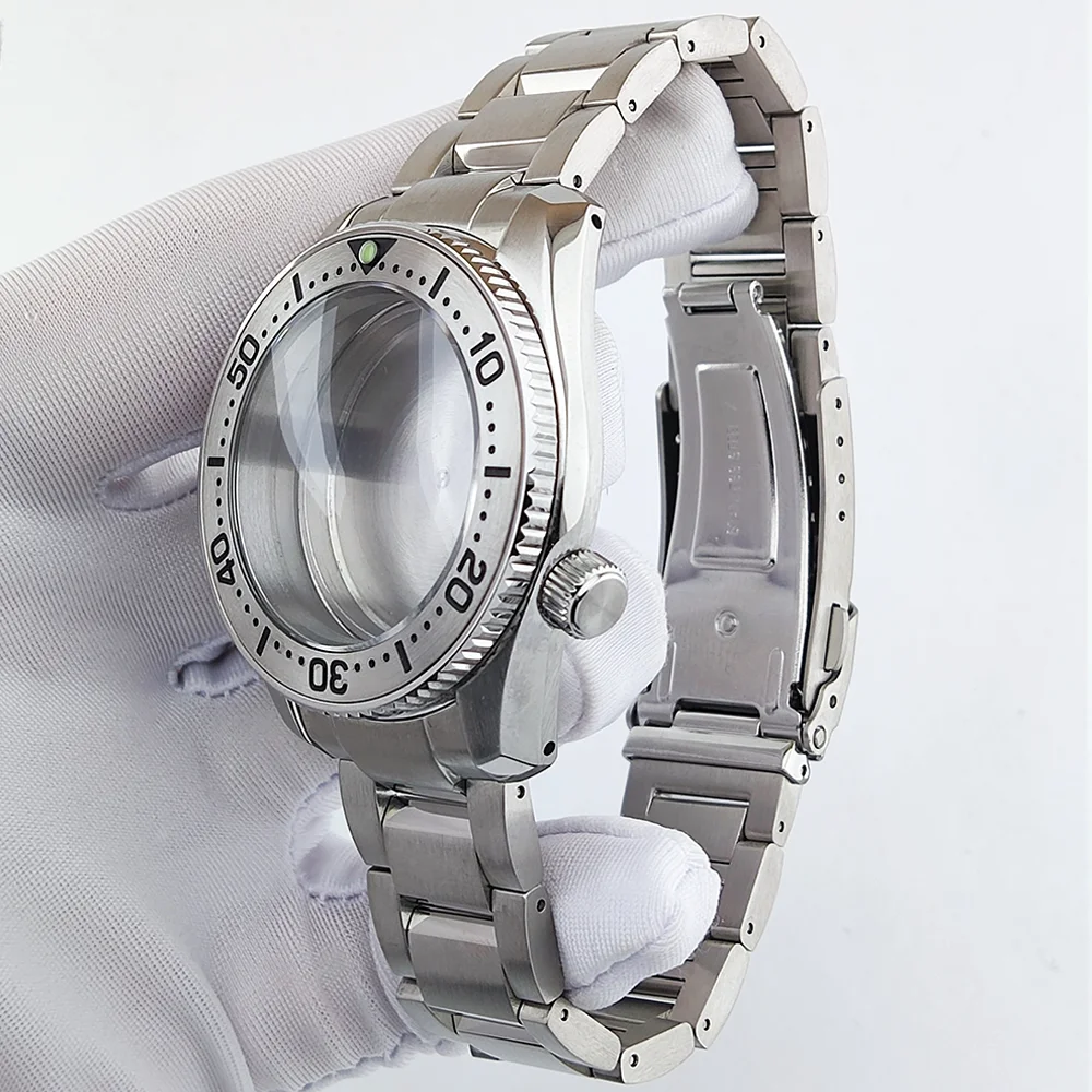 42mm 케이스 SPB 케이스 사파이어 유리 스테인레스 스틸 케이스 NH35/NH36/NH38 무브먼트 시계 부품 교체 액세서리에 적합