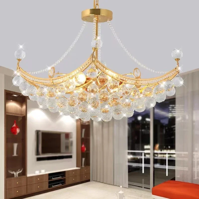 

Luxury Chandelier High Quality K9 Crystal Pandant Lamp E14 Lustres Cristal Chandelier Lighting Fixture Bright Luster Led Light