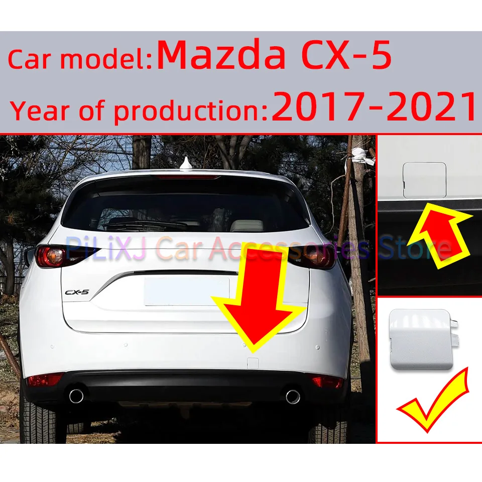 Auto Rear Bumper Towing Hook Cover Lid For Mazda CX5 CX-5 2017 2018 2019 2020 Tow Hooking Hauling Trailer Eye Cap Shell Garnish