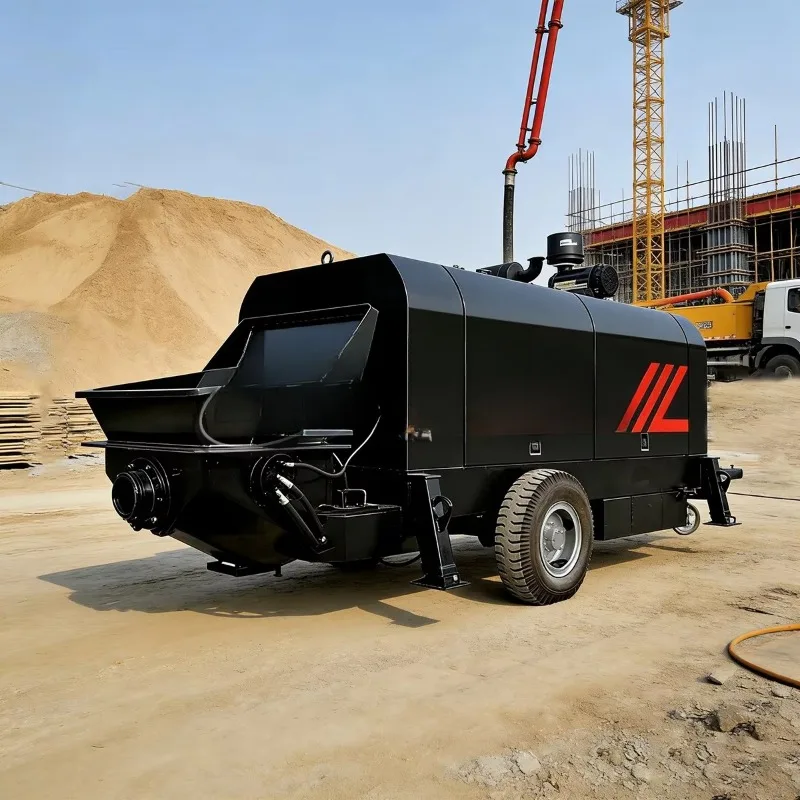 YG Electric Cement Mortar Pump Fine Stone Concrete Pumping Machine Mobile Wall Plastering Equipment Construction Machinery