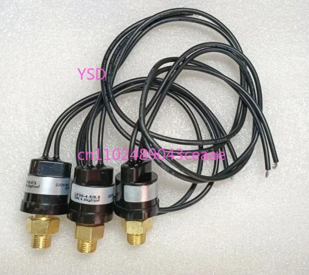 LF08 Pressure Switch 12V 220V, Normally Closed 1/8 Thread Air Compressor Controller for Water Oil Gas Hydraulic Pressure