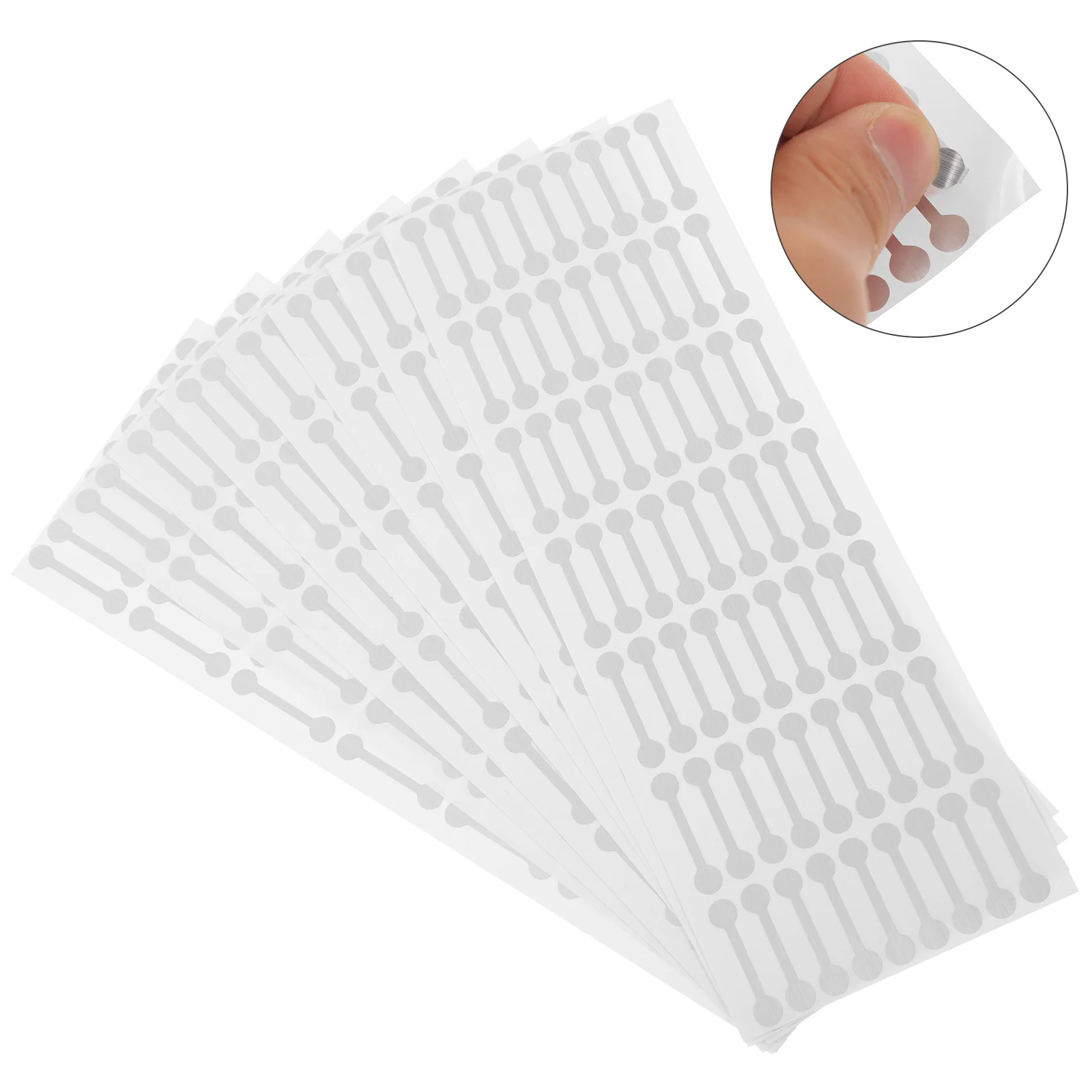 

500 Pcs Sealing Sticker PVC Self Adhesive 3x06CM Silver Tamper Evident For Bags Boxes Packaging File Folder Labels
