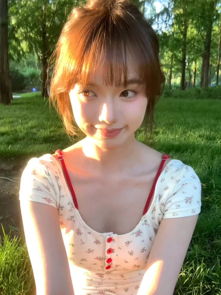 Pure Desire FlM Fake Two-Piece ort oulder ort Sve T-irt Women Summer Slim Sweet Spicy ort with Chest Pad Top