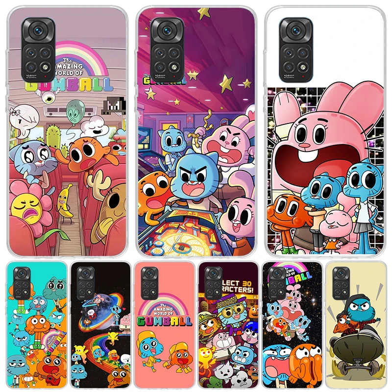 The Amazing World Gumball For Xiaomi Redmi Note 13 12 11S 11 10S 10 Pro Phone Case  11T 11E 9S 9 8T 8 7 Plus Fundas Cover Coque 