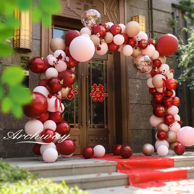 Wedding balloon arch bracket wedding decoration live wedding scene decoration supplies
