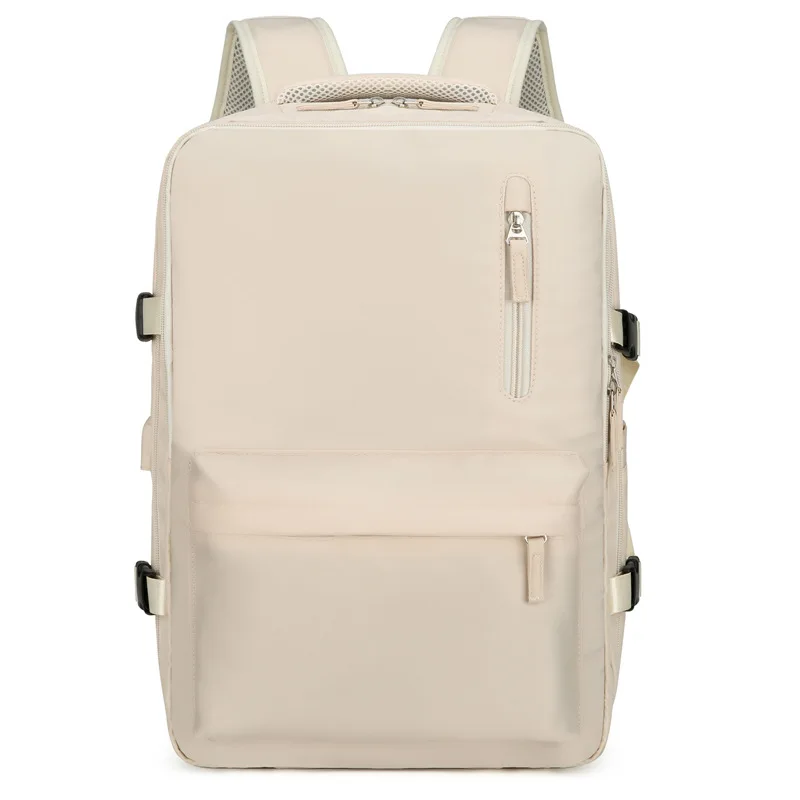 Sac à dos de voyage étanche pour femme, sac à dos scolaire pour adolescente, sacs pour ordinateur portable d'affaires, sacs à chaussures, développement USB, 15.6 pouces