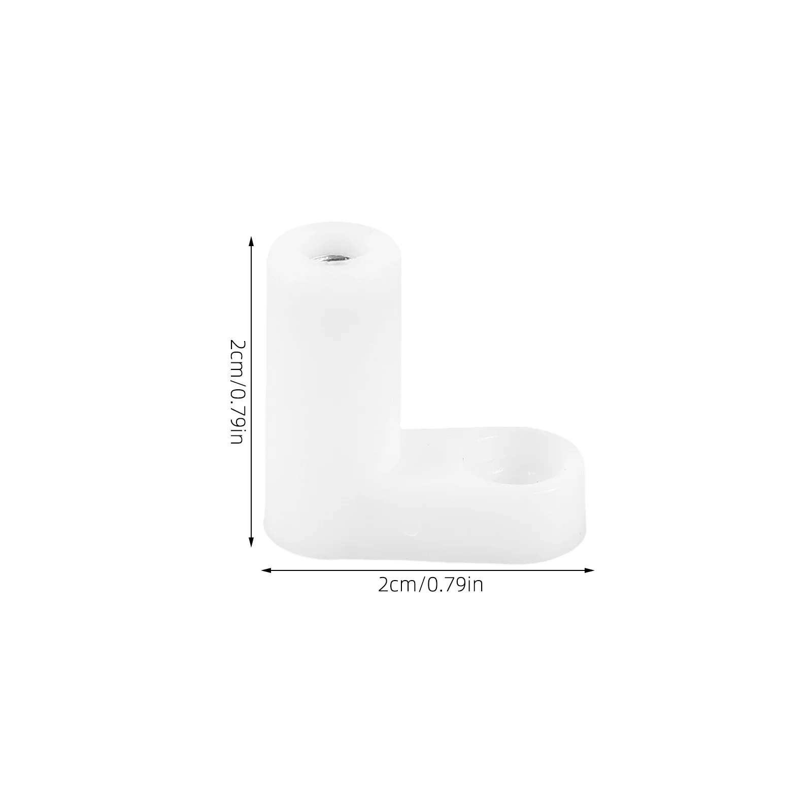 20個入り L字型直角ブラケット プラスチックLブラケット - ホームオフィスワークショップ収納ソリューション用の頑丈な棚コーナーブラケット