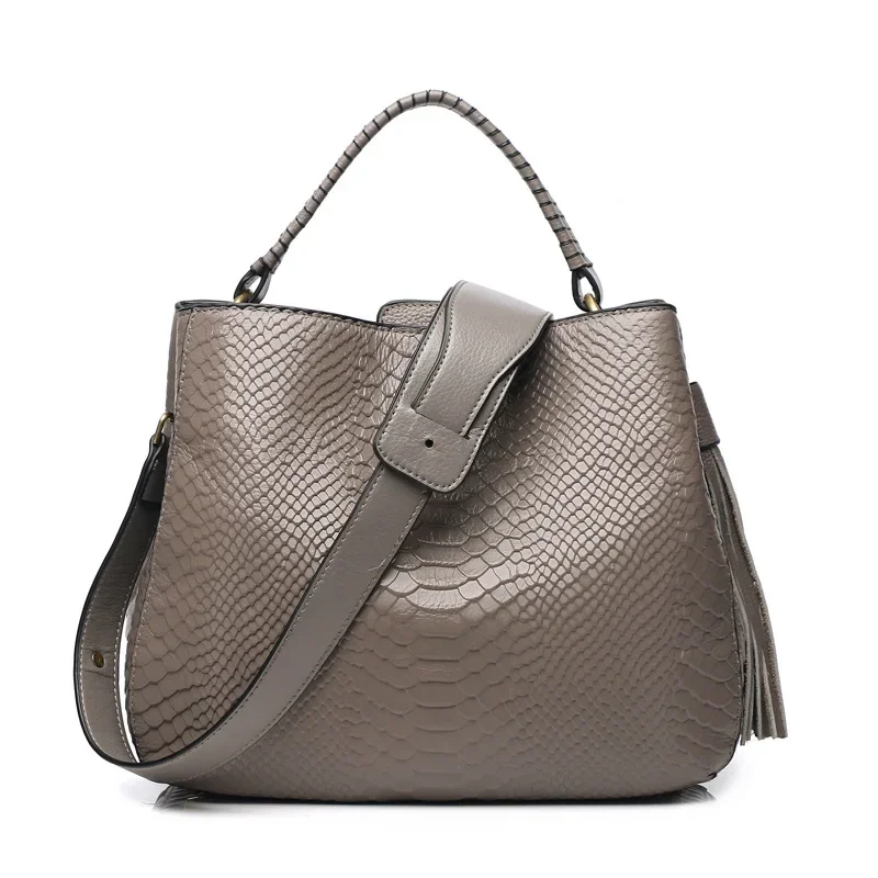 New Fashion Alligator Women Handbags Genuine Leather Ladies Shoulder Bags Female Brand Luxury Real Natural Leather Crossbody Bag