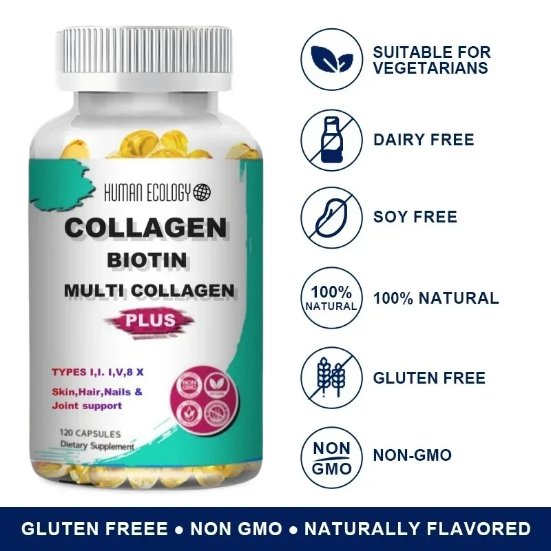 Human Ecology NeoCell Super Collagen With Vitamin C and Biotin, Skin, Hair and Nails Supplement, Includes Antioxidants, Tablet