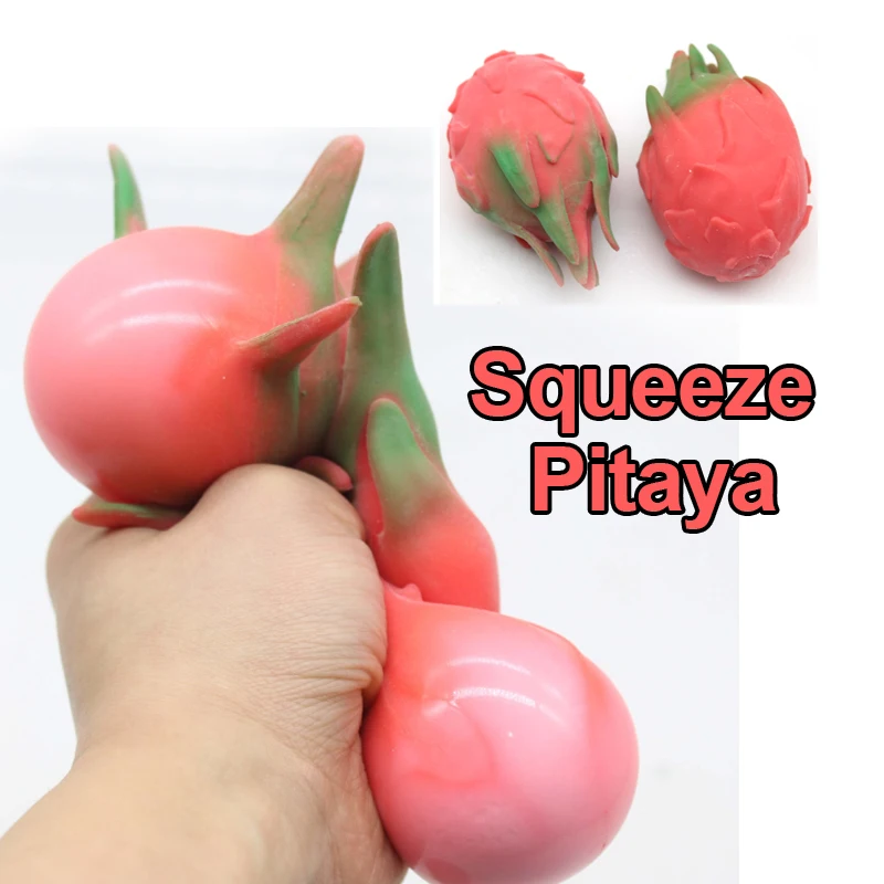 1 stks Anti-Stress Speelgoed Creatieve Draak Fruit Squeeze Fidget Speelgoed Tpr Squishy Grappige Stress Voor Kinderen Volwassenen Gift Prop J165