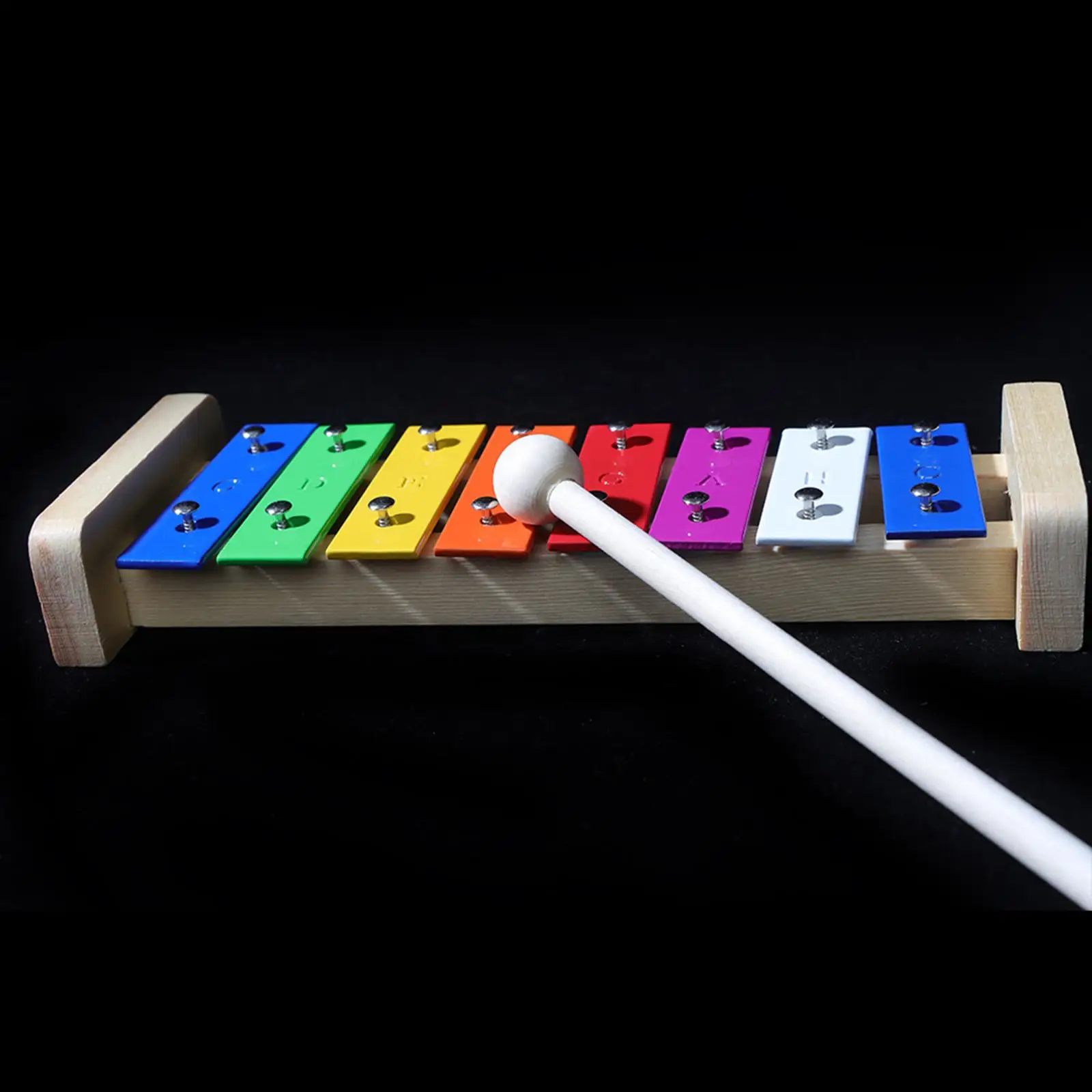 8 Note Xylophone Hand Percussion Enlightenment with Mallets Musical Toy for