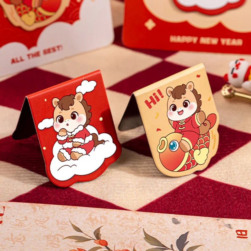 

Набор из 10 креативных магнитных закладок «Год Лошади 2026» для студентов, школьные канцелярские товары, новогодние подарки