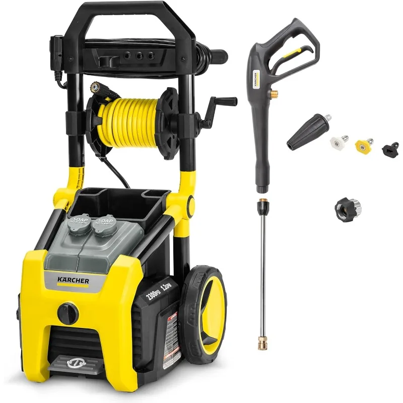 Max 2875 PSI Electric Pressure Washer with 4 Spray Nozzles - Great for cleaning Cars, Siding, Driveways, Fencing and more