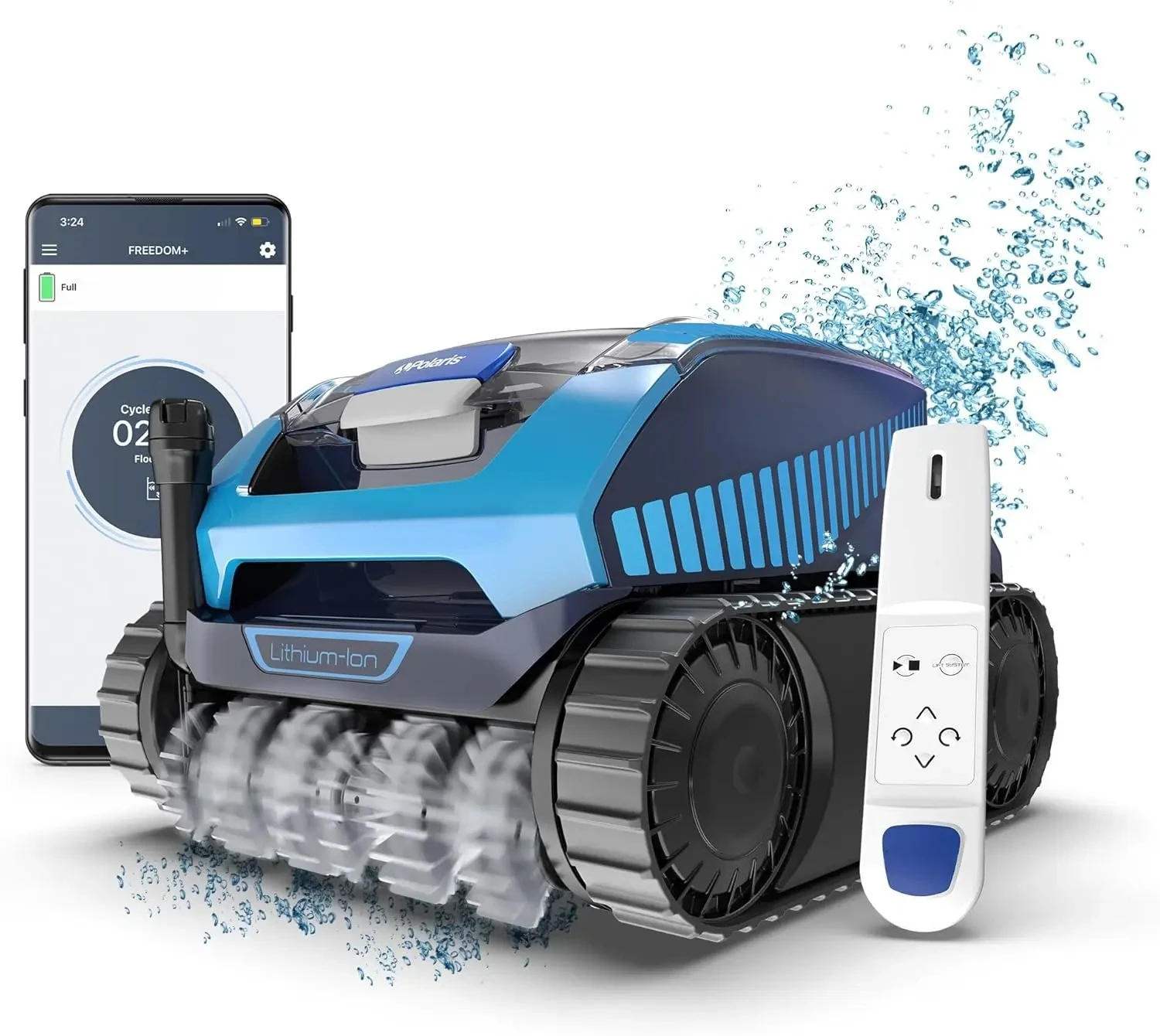 New Freedom Plus Cordless Robotic Pool Cleaner Outdoor Charging Caddy Included & Remote Control (READY TO SHIP)