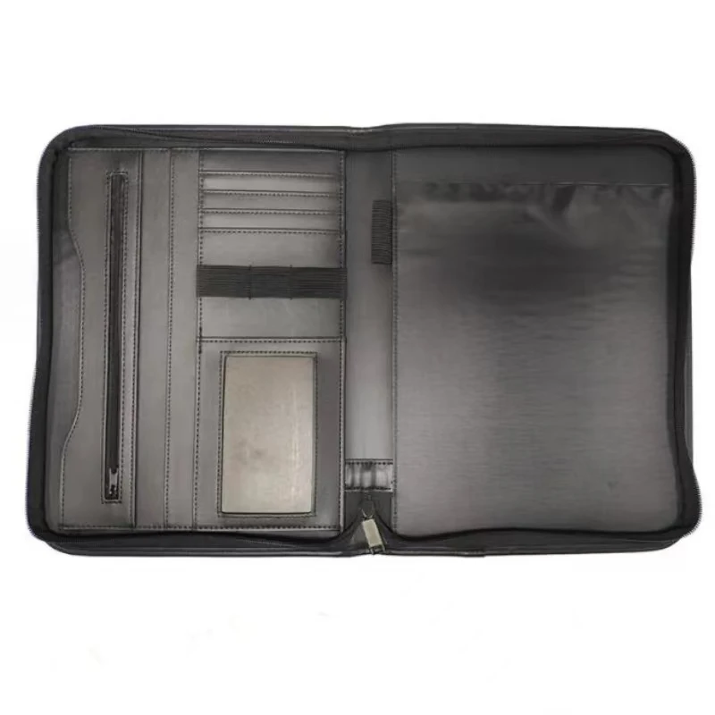 Mapa A4 Pu Lederen Business Manager Met Rekenmachine Rits Mapa Kantoor Escola Benodigdheden Multifuncional Mapa Padfólio