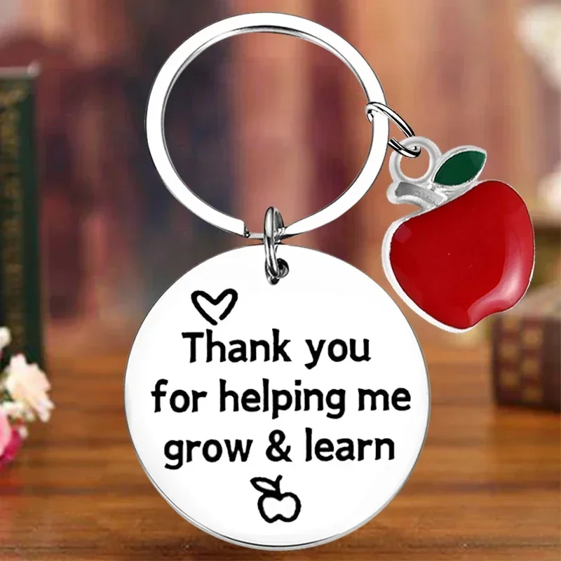 Metal Teacher Gifts Keychain Women Appreciation Gift Teachers Key Chain Teachers Day Gifts