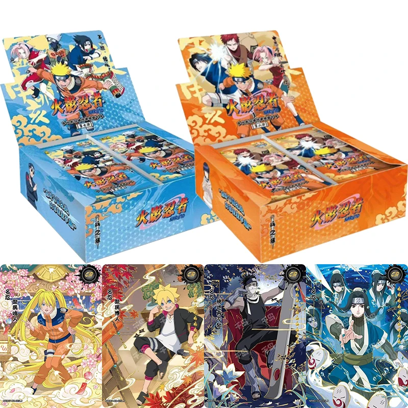 

KAYOU Anime Original Naruto Cards Chapter Of The Array Box T2w7 CR Ninja World Collection Cards Toy For Children Gift 1/2/4BOX