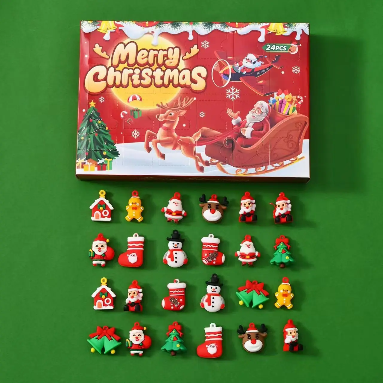 

Рождественский адвент-календарь, подарки, коробка для охоты за сокровищами, украшения, подарки, 2025 год, фигурка, вещи для рождественского календаря своими руками, подарок