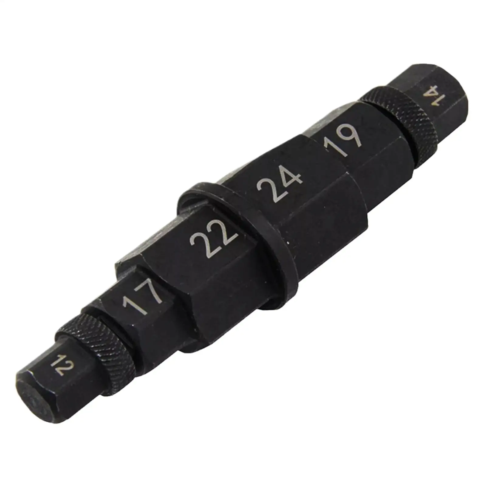 Hex Axle Tool For Motorcycle 12-24mm Universal Precise Portable Tool Motorcycle Socket Adapter For Nut Tire Wheel Fork Rear