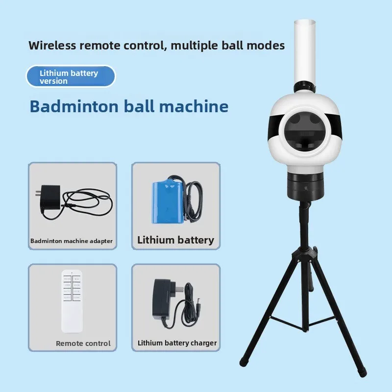 Outdoor practice Remote control Portable sports training Automatic badminton serve machine Wholesal Spot badminton serve machine